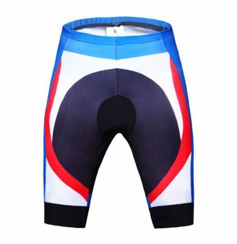 sponeed Bicycle Tshirt Men Biking Jersey and Short Pants Bike Clothes Summer Cycle Gear US L Blue Red - Image 3